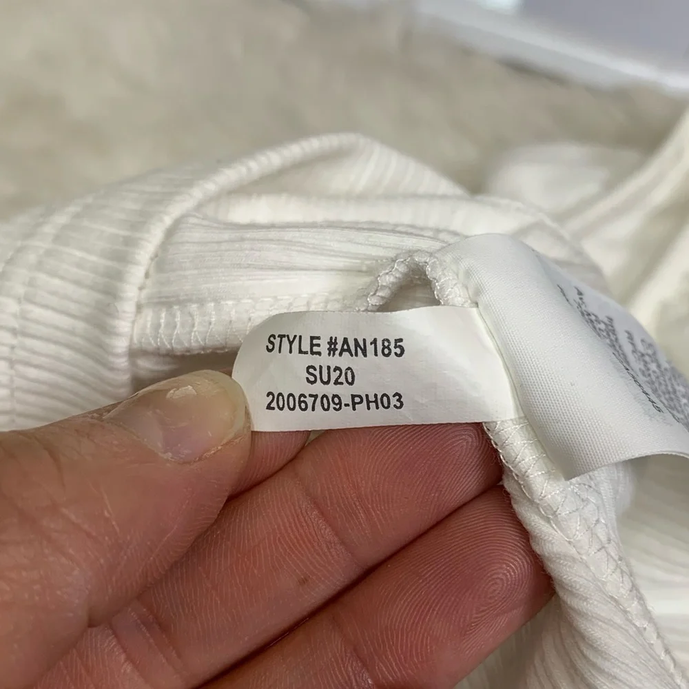 J.Crew White Ruffle-neck Ribbed Tank-top - Picture 6 of 8